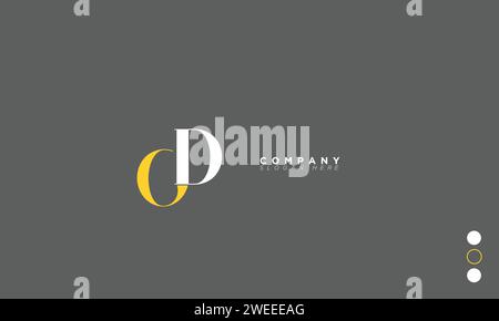 OD Alphabet letters Initials Monogram logo Stock Vector
