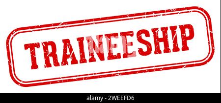 traineeship stamp. traineeship rectangular stamp isolated on white background Stock Vector