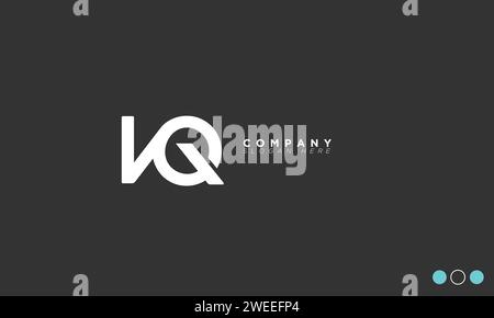 VQ Alphabet letters Initials Monogram logo Stock Vector