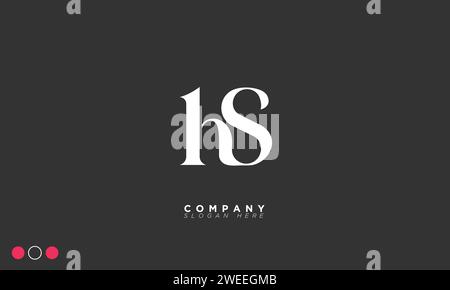 HS Alphabet letters Initials Monogram logo Stock Vector