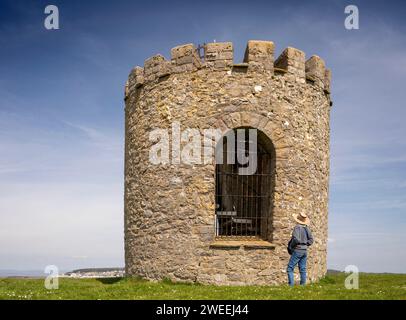 UK, England, Somerset, Weston-super-Mare, Uphill, beacon, former windmill Stock Photo
