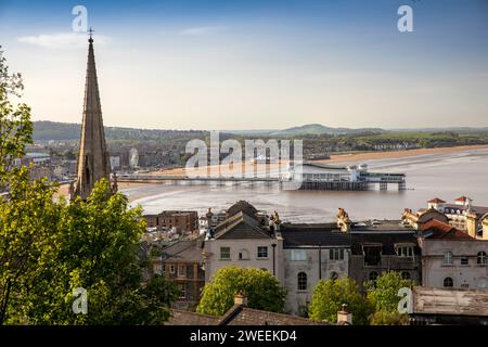 UK, England, Somerset, Weston-super-Mare, seafrnt asd Grand Pier, from Worlebury Hill Stock Photo