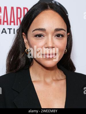 Hollywood, United States. 24th Jan, 2024. HOLLYWOOD, LOS ANGELES, CALIFORNIA, USA - JANUARY 24: Ashley Madekwe arrives at the Los Angeles Premiere Of VMI Releasing's 'Junction' held at the Harmony Gold Theater on January 24, 2024 in Hollywood, Los Angeles, California, United States. (Photo by Xavier Collin/Image Press Agency) Credit: Image Press Agency/Alamy Live News Stock Photo