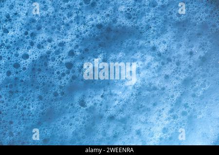 full frame blue foam background Stock Photo