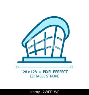Dubai opera light blue icon Stock Vector