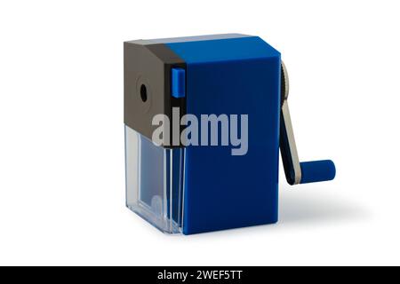 Desktop pencil sharpener isolated on white background Stock Photo