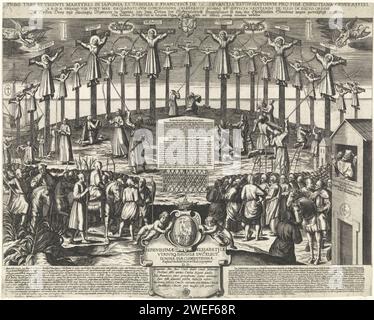 Shogunul Inscriptions Crucifixion of Christians in Japan Stock Photo - Alamy