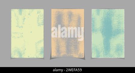 Vintage Old Textured Paper, a4 Format. Grunge colorful background. Vector illustration Stock Vector