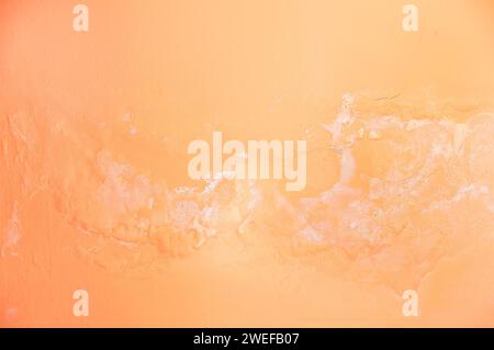 Ceiling panels damaged as a moisture in the roof from rainwater leakage. Stock Photo