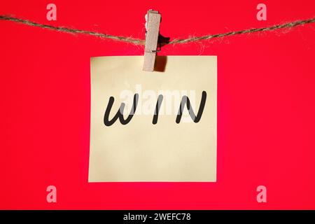 win win cloud word Stock Photo
