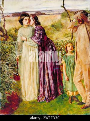 William Lindsay Windus, Too Late, painting in oil on canvas, 1858 Stock Photo