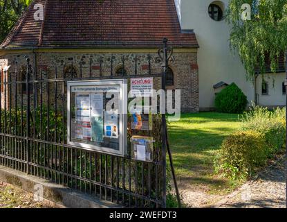 Evangelical Dorffriedhof Alt-Stralau, Friedrichshain-Kreuzberg, Berlin, Germany Stock Photo