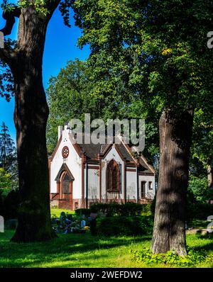 Evangelical Dorffriedhof Alt-Stralau, Friedrichshain-Kreuzberg, Berlin, Germany Stock Photo