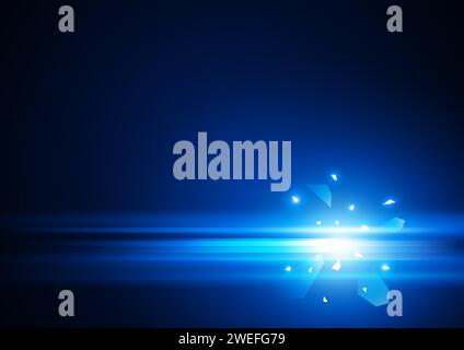 Abstract blue line vector background in EPS10 format Stock Vector
