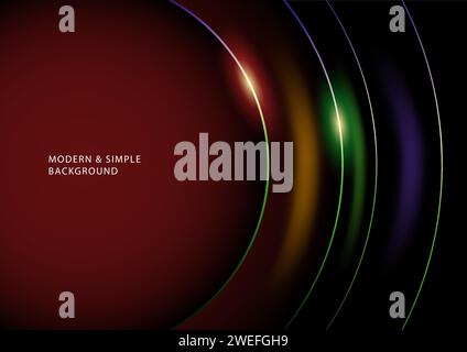 Dark and Gold line background, modern classy vector background Stock Vector