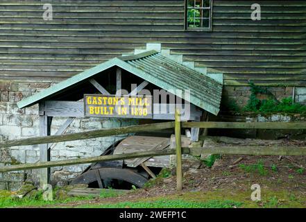 Gaston's Mill. Gaston's Mill and Pioneer Village at Beaver Creek State Park, East Liverpool, Ohio, USA. Stock Photo