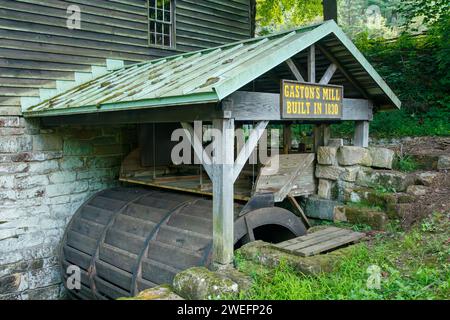 Gaston's Mill. Gaston's Mill and Pioneer Village at Beaver Creek State Park, East Liverpool, Ohio, USA. Stock Photo