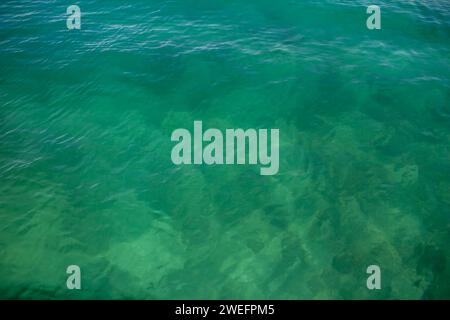 transparent sea water full frame texture Stock Photo