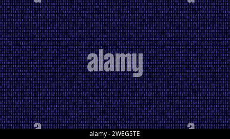 Computer data pattern. Binary code seamless vector background. Zero one binary dark blue texture. Stock Vector