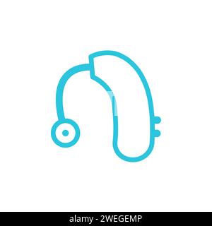 Hearing aid icon, from blue icon set Stock Vector