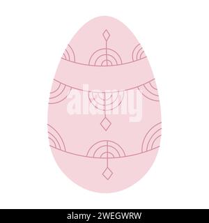 Egg illustration. Simple vector easter egg. One egg. Stock Vector