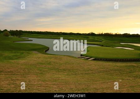 The Golf national is a French golf course located in Saint-Quentin-en-Yvelines, in the department of Yvelines in the Île-de-France region Stock Photo