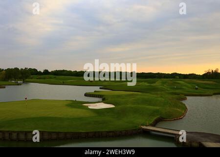 The Golf national is a French golf course located in Saint-Quentin-en-Yvelines, in the department of Yvelines in the Île-de-France region Stock Photo