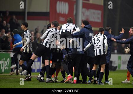 UTRECHT - Hercules celebrates the 2-0 during the TOTO KNVB Cup match ...