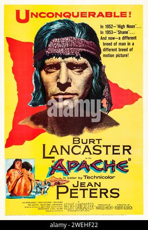 Apache (United Artists, 1954). Burt Lancaster, Jean Peters - Western Stock Photo