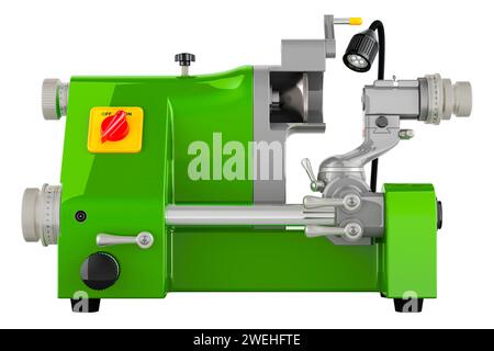 Green Universal Cutter Grinder, 3D rendering isolated on white background Stock Photo