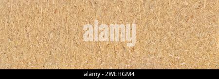 Large OSB chipboard in panoramic close-up Stock Photo