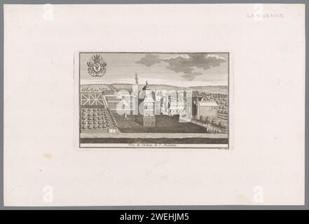 View of Andenne, Anonymous, After Remacle Leloup, 1738 - 1744 print ...
