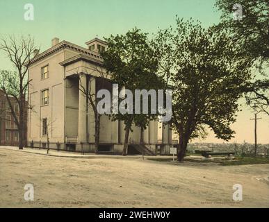 Jefferson Davis Executive Mansion (White House of the Confederacy), Court End, Richmond, Virginia 1901. Stock Photo