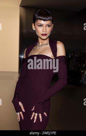 Paris, Frankreich. 25th Jan, 2024. ZENDAYA attends FENDI Haute Couture