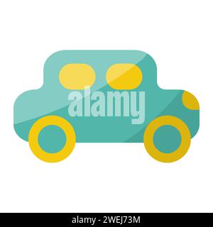 car truck toy childrens day kindergarten colored icon element Stock Vector