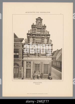 View of a facade of a building in the Westerstraat in Enkhuizen ...