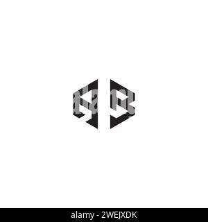 AB abstract concept in high quality professional design that will print well across any print media Stock Vector