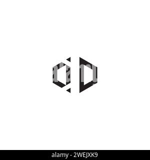 DD abstract concept in high quality professional design that will print well across any print media Stock Vector