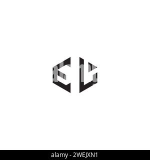 EL abstract concept in high quality professional design that will print well across any print media Stock Vector