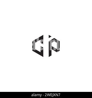 CP abstract concept in high quality professional design that will print well across any print media Stock Vector