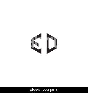 ED abstract concept in high quality professional design that will print well across any print media Stock Vector