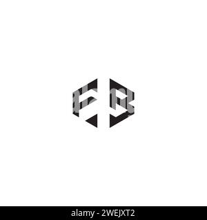 FB abstract concept in high quality professional design that will print well across any print media Stock Vector