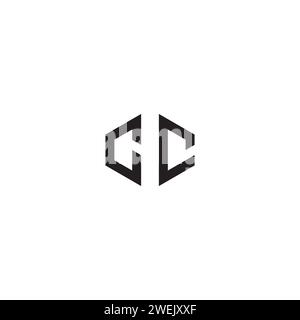 CC abstract concept in high quality professional design that will print well across any print media Stock Vector
