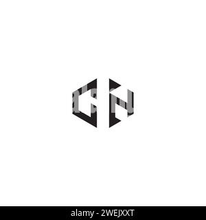 CN abstract concept in high quality professional design that will print well across any print media Stock Vector