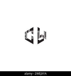 CW abstract concept in high quality professional design that will print well across any print media Stock Vector