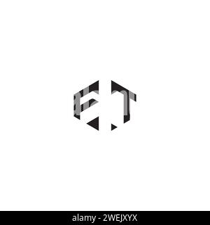 FT abstract concept in high quality professional design that will print well across any print media Stock Vector