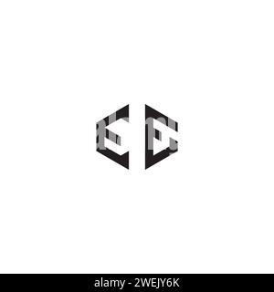 EE abstract concept in high quality professional design that will print well across any print media Stock Vector