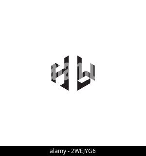 HW abstract concept in high quality professional design that will print well across any print media Stock Vector