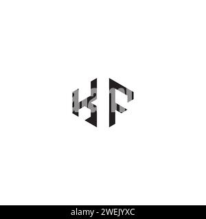 KF abstract concept in high quality professional design that will print well across any print media Stock Vector