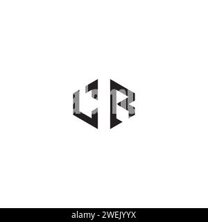 LR abstract concept in high quality professional design that will print well across any print media Stock Vector